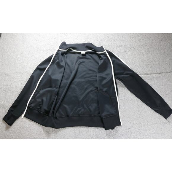 Vintage Nike Mens Tracksuit Large Black White Swoosh Warmup Suit  Gray Tag - Picture 4 of 13